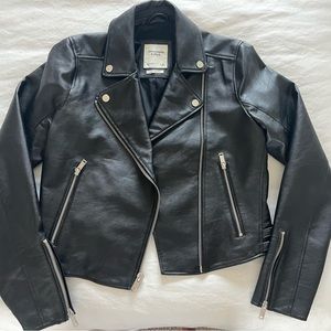 Abercrombie and Fitch Vegan leather Moto jacket- worn twice